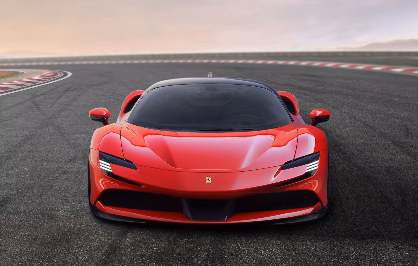 ferrari-sf90-stradale-frente-vermelho